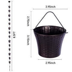 Aseneat close-up of wrought iron cup detail highlighting durable design benefit