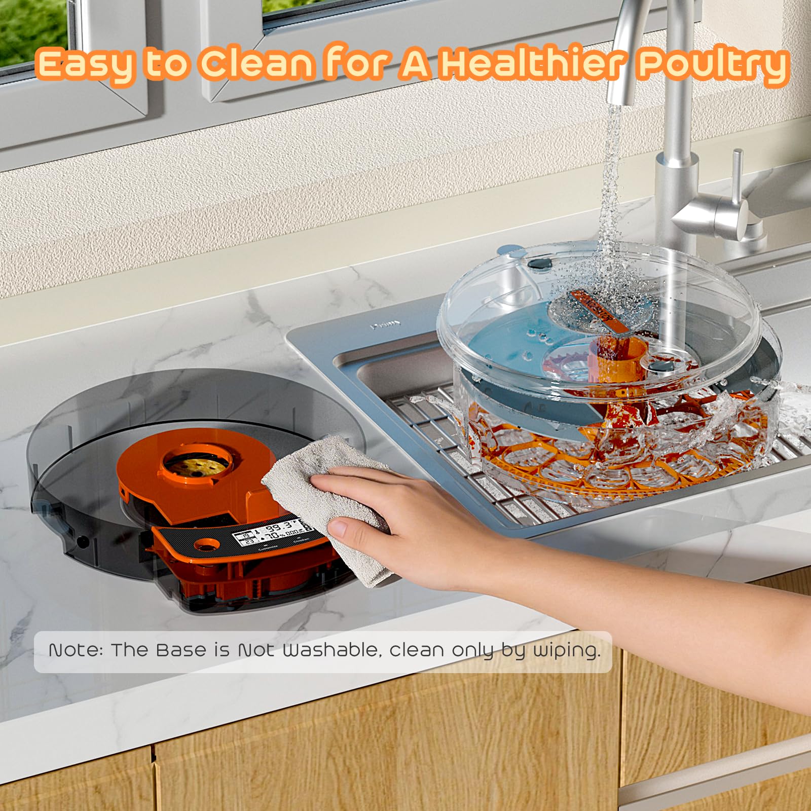 AsFrost removable parts laid out to show easy cleaning and maintenance