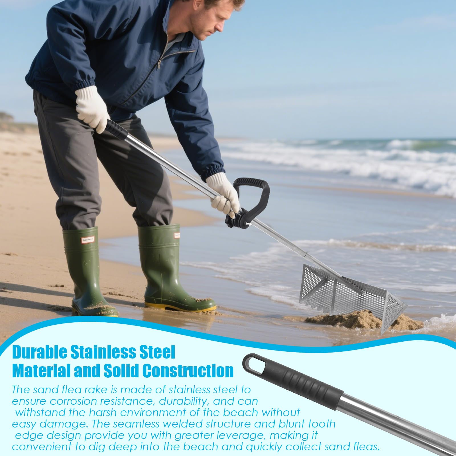 AshKiz auxiliary handle detail demonstrating improved leverage and comfort benefit
