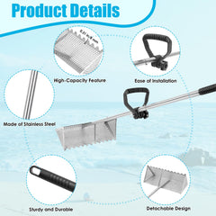 AshKiz disassembled three handle pieces for compact storage and travel benefit