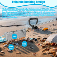 AshKiz fully assembled rake with 51-inch reach showing easier digging benefit