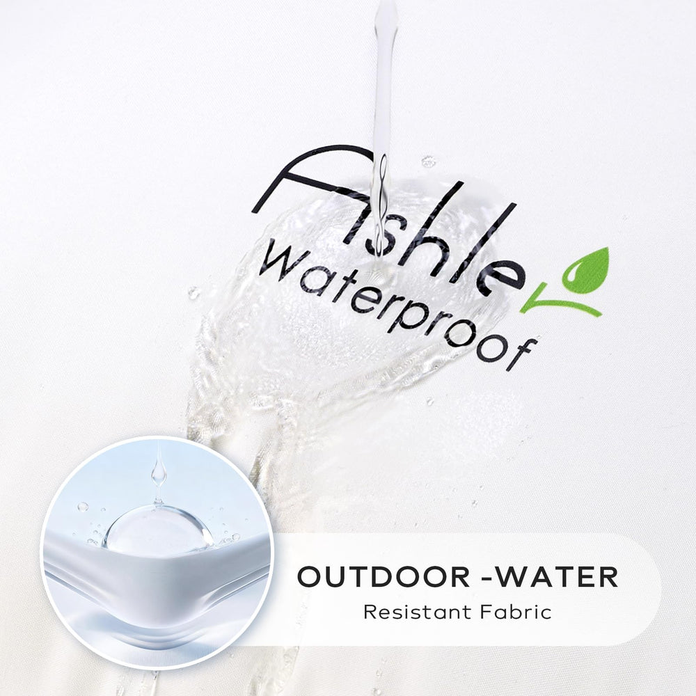 Ashler Home Deco close-up of 230gsm waterproof fabric texture highlighting water resistance and soft touch