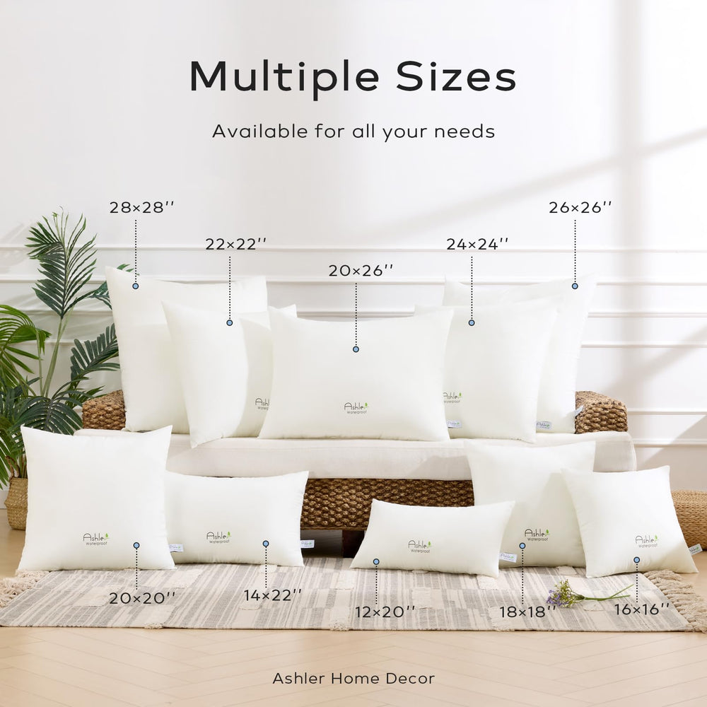 Ashler Home Deco insert beside a ruler showing 18x18 size for accurate scale and fit