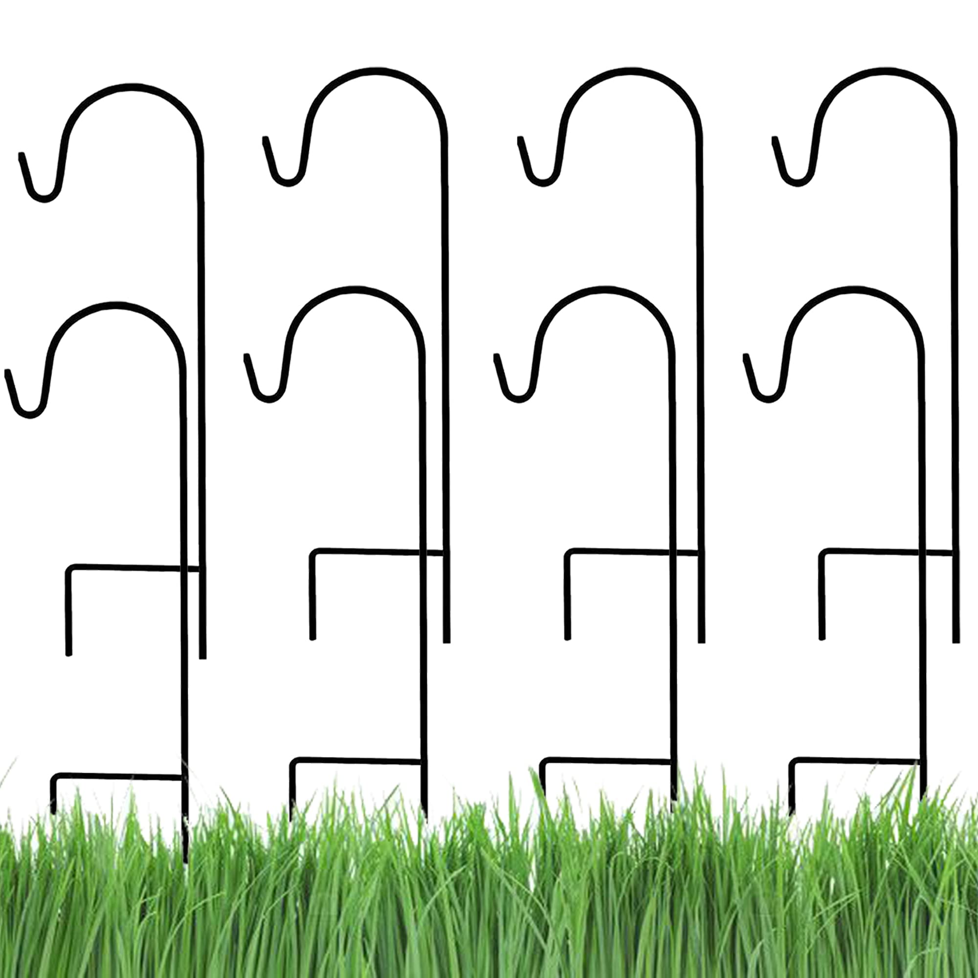 Ashman front view packaging showing eight shepherd hooks ready to use
