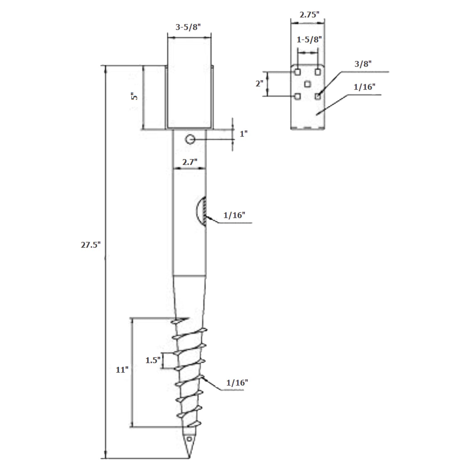 AshmanOnline galvanized finish detail showing corrosion resistance benefit
