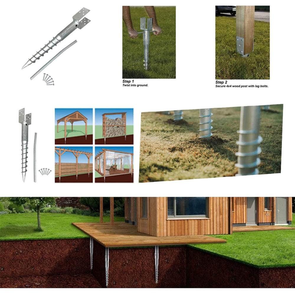 AshmanOnline installed with 4x4 post to show scale and reliable support benefit