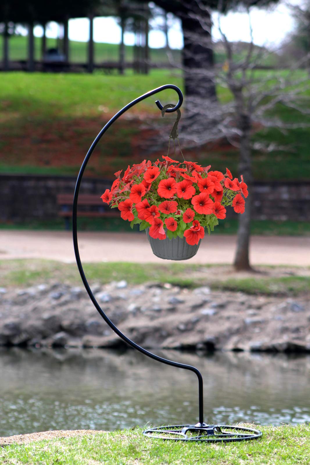 AshmanOnline close-up of curved hook showing sturdy weld and smooth powder coat