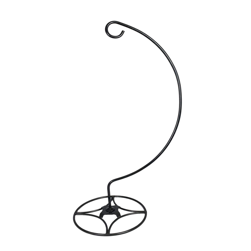 AshmanOnline shepherd hook front view showing elegant black finish and stability