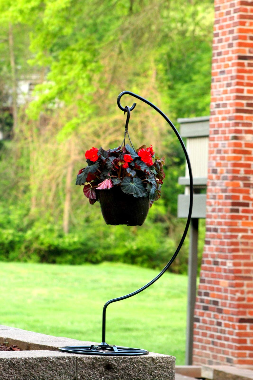 AshmanOnline shepherd hook in patio scene adding vertical interest and charm