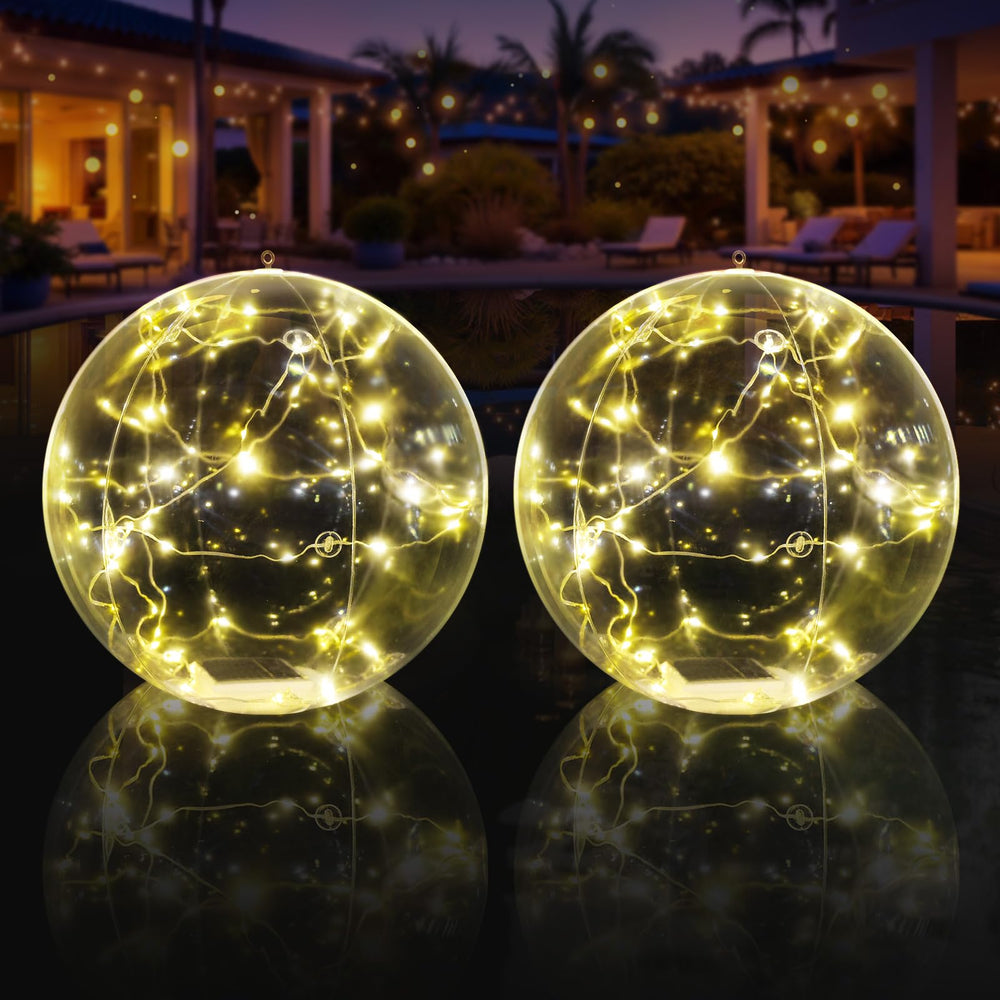 Askyli front view of the 15-inch floating orb showcasing warm white glow benefits