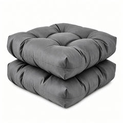 ASLUMBER front view of two gray cushions showing clean fit and comfort