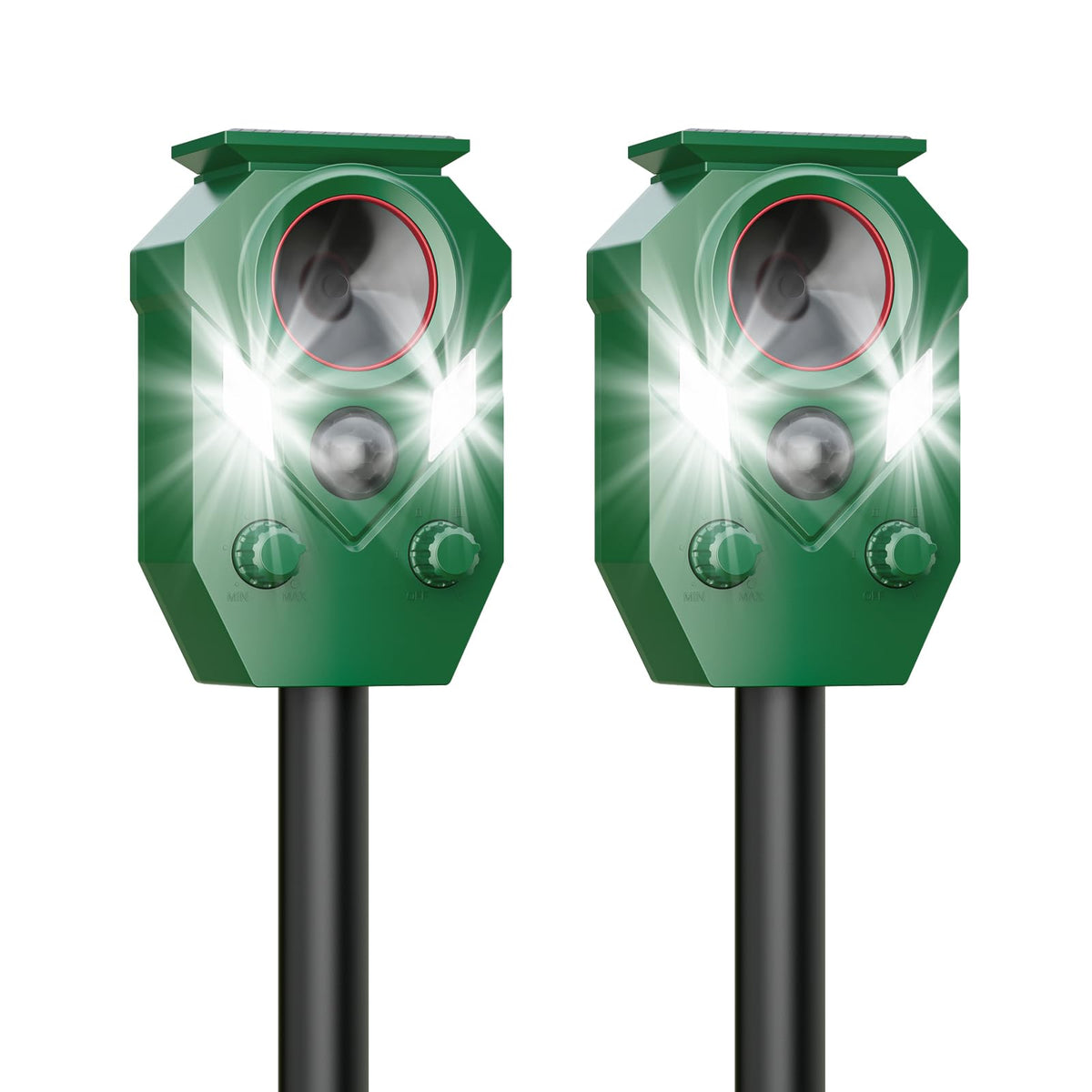 Aspect Living front view of two repellers showing clean packaging and benefits