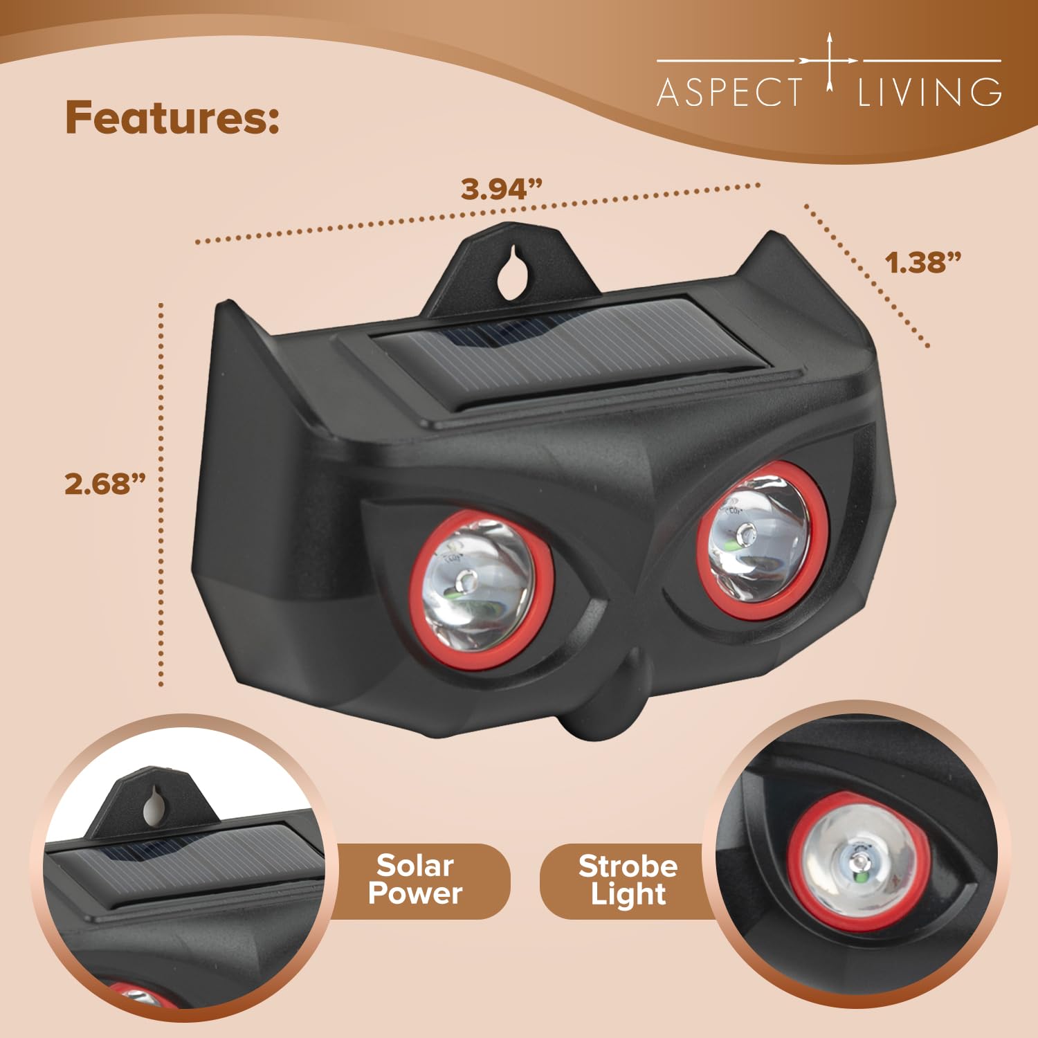 Aspect Living mounted on fence providing perimeter wildlife protection