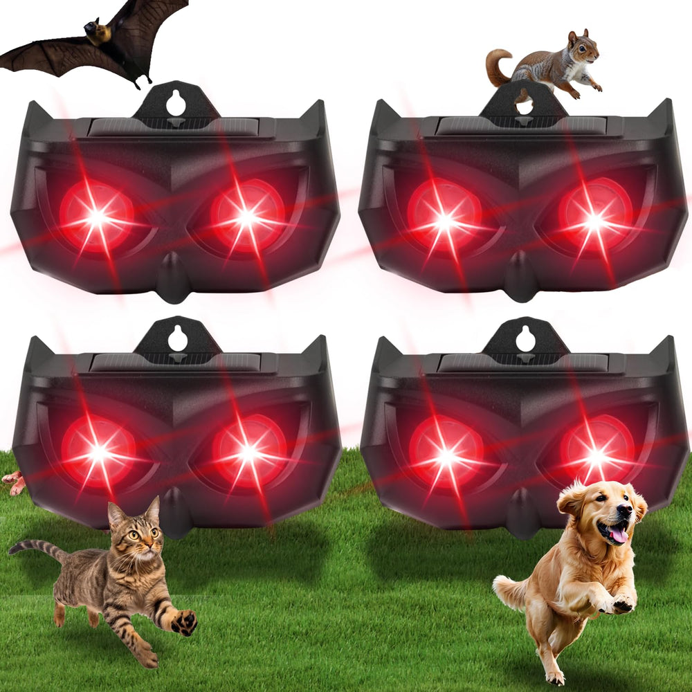 Aspect Living flashing red LEDs at night creating visual deterrence