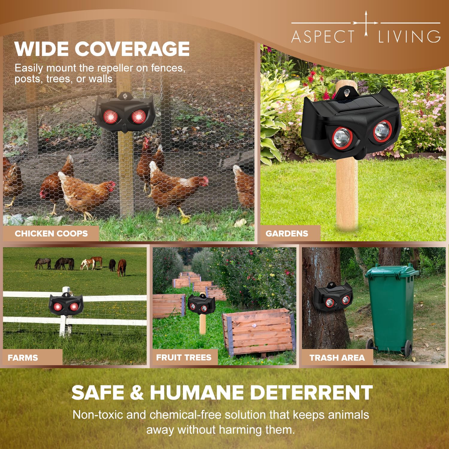 Aspect Living weather-resistant casing detail for durable outdoor use