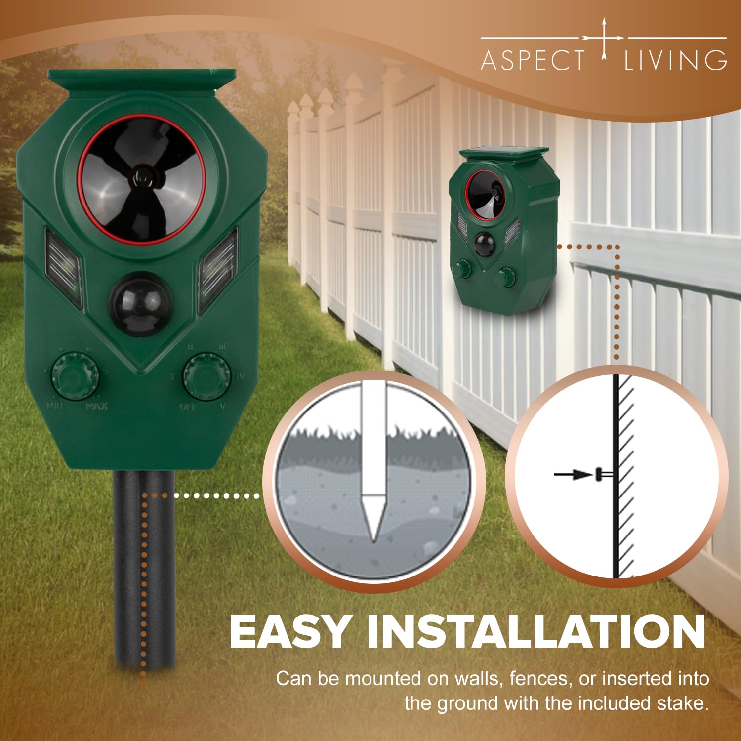 Aspect Living weatherproof seal closeup showing durable outdoor protection
