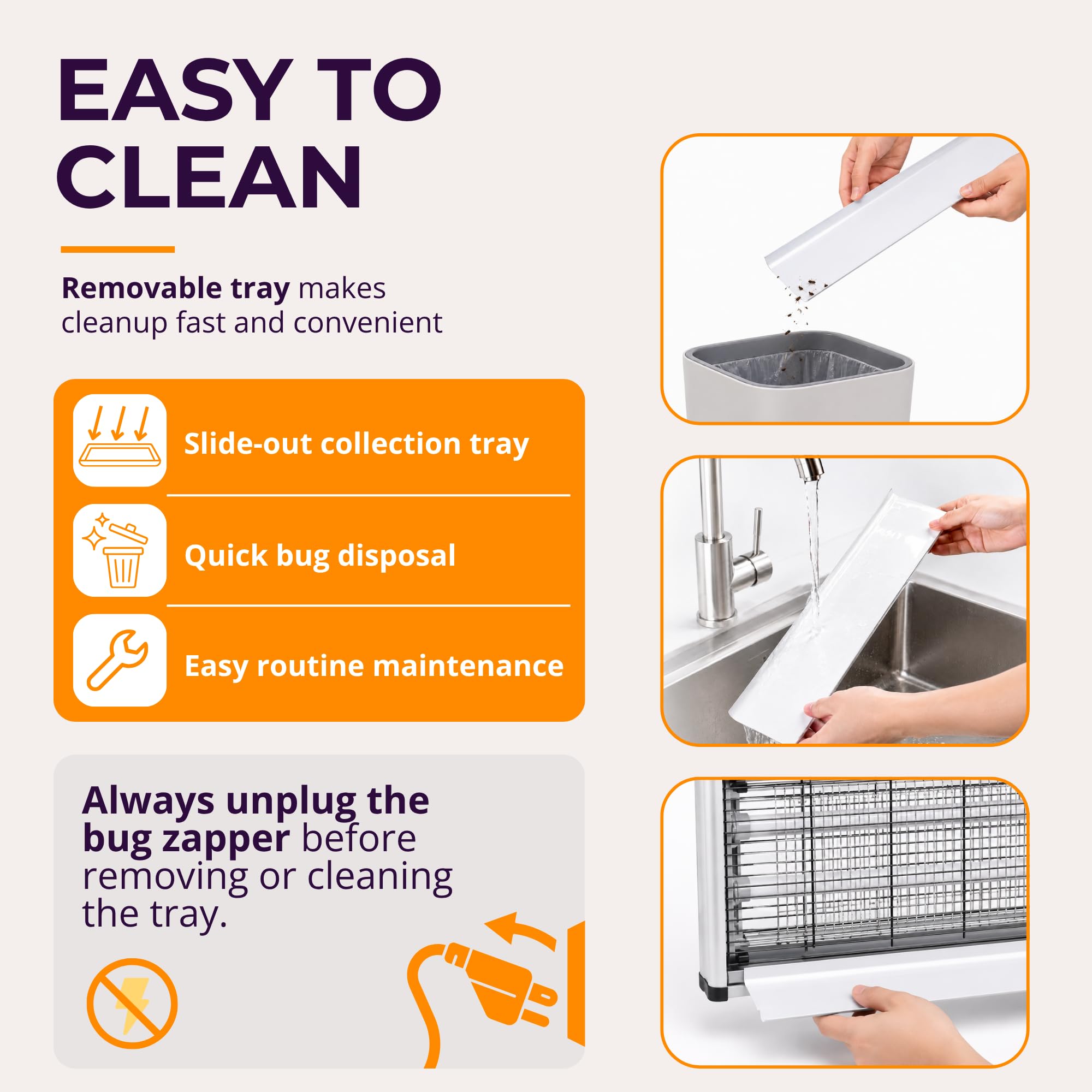 ASPECTEK placed in a bedroom illustrating quiet indoor insect control
