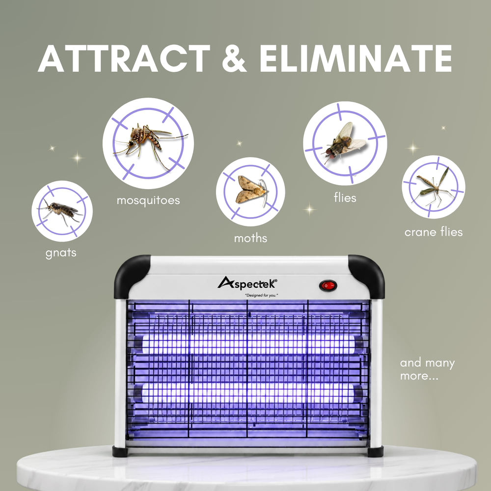 ASPECTEK dispositivo encendido en interior controlando moscas y mosquitos