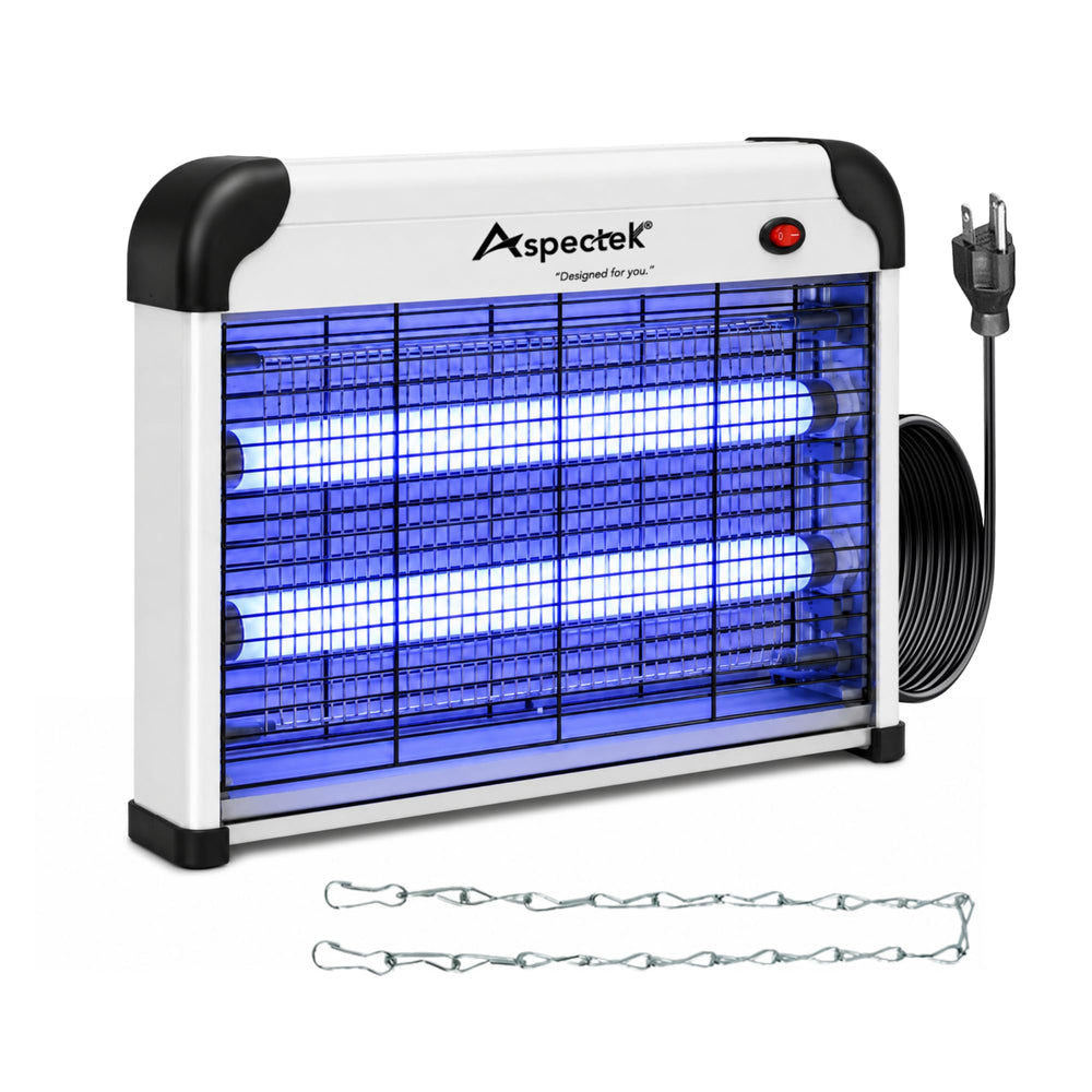 ASPECTEK front view of unit highlights full 360° insect attraction benefit