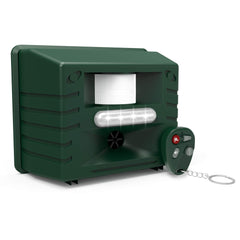ASPECTEK front view of Yard Sentinel showing controls and speaker, clear identification benefit