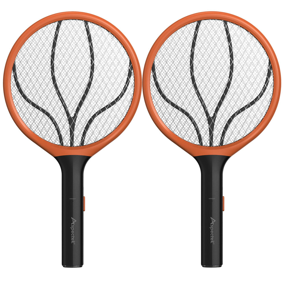 ASPECTEK orange and black zapper front view showing grid and handle benefit quick targeting