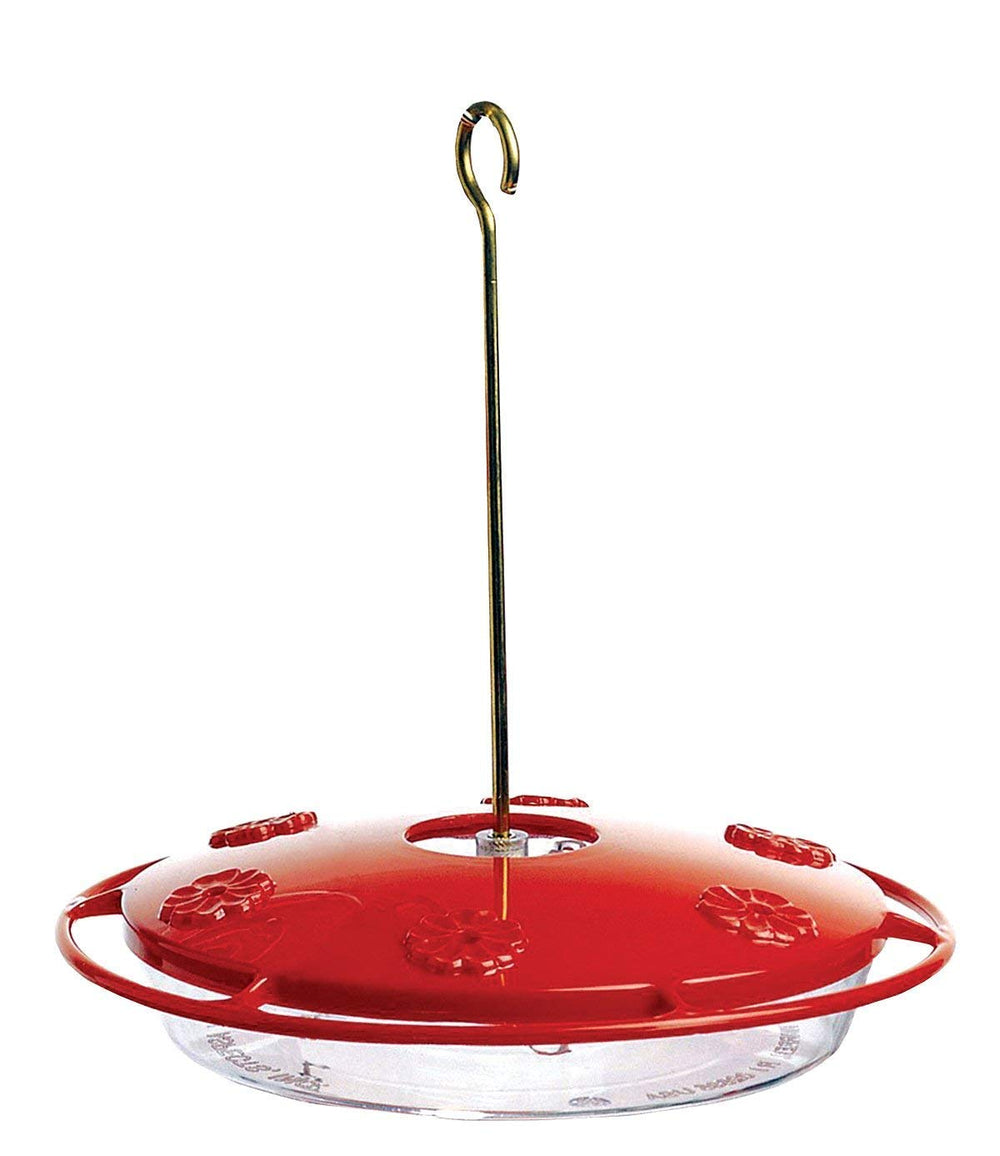 Aspects HummZinger Excel front view showing bright red lid and six feeding ports for attraction