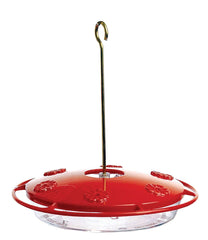 Aspects HummZinger Excel front view showing bright red lid and six feeding ports for attraction