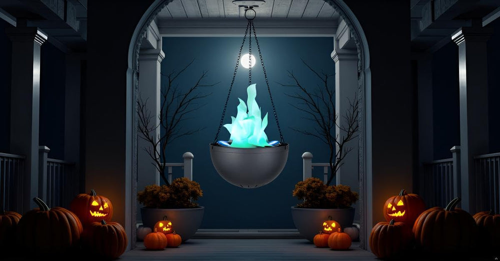 Aspen Creative in-use on Halloween creating eerie glow and atmosphere benefit
