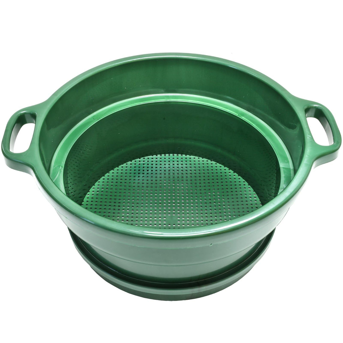 ASR Outdoor front view showing stackable 5-gallon bucket fit and sturdy rim