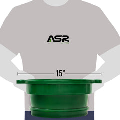 ASR Outdoor close-up of 1/2 inch mesh demonstrating fast coarse separation