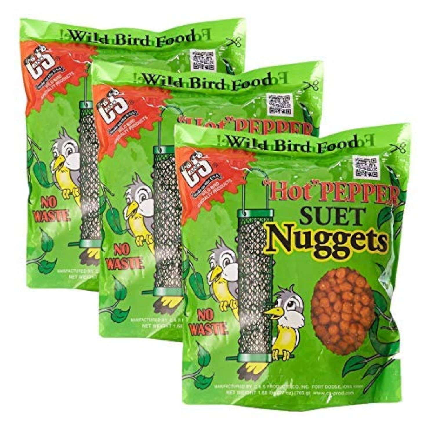 Asrnten C&S hot pepper nuggets front packaging showing resealable bag and weight
