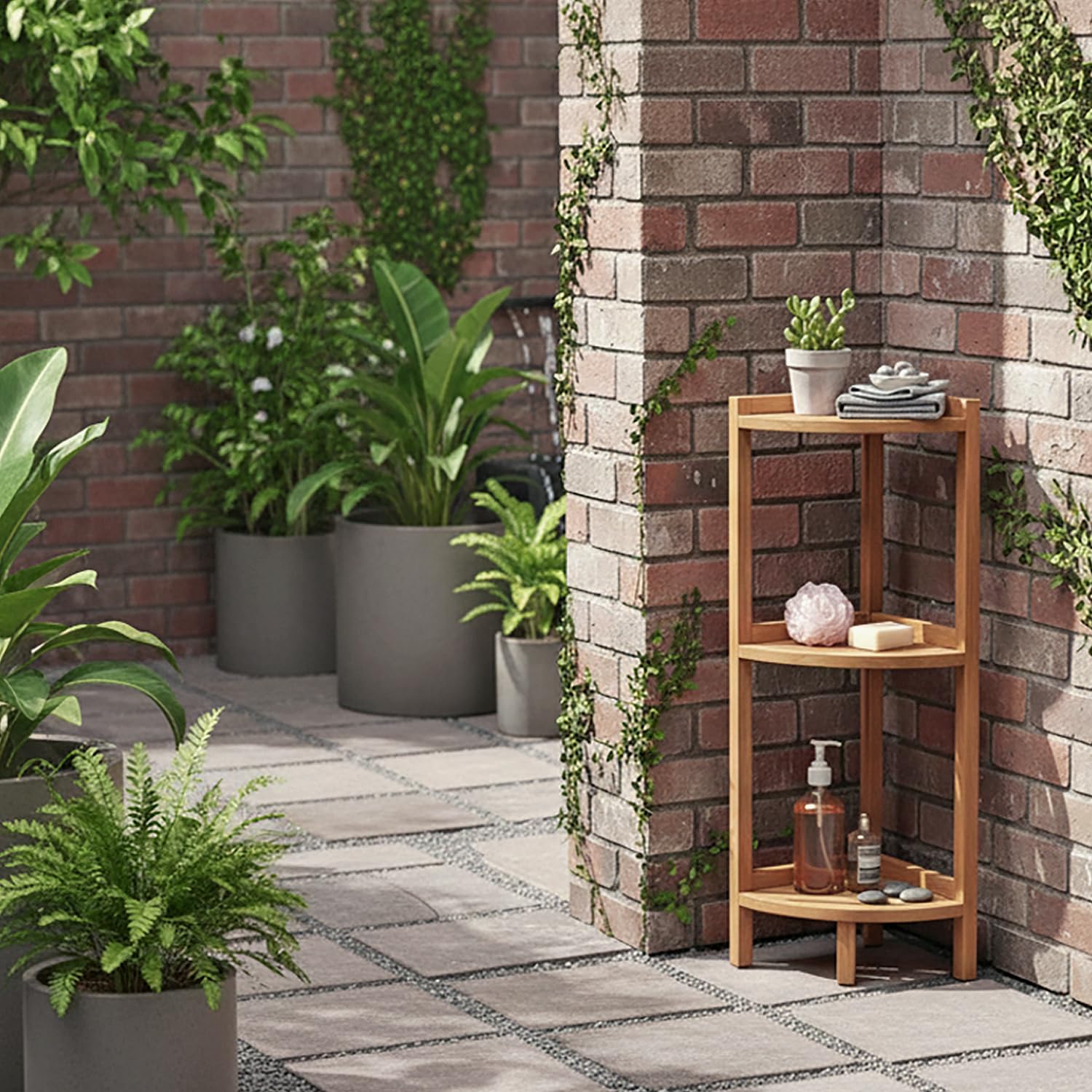 Asta Furniture side profile demonstrating space-saving triangular footprint