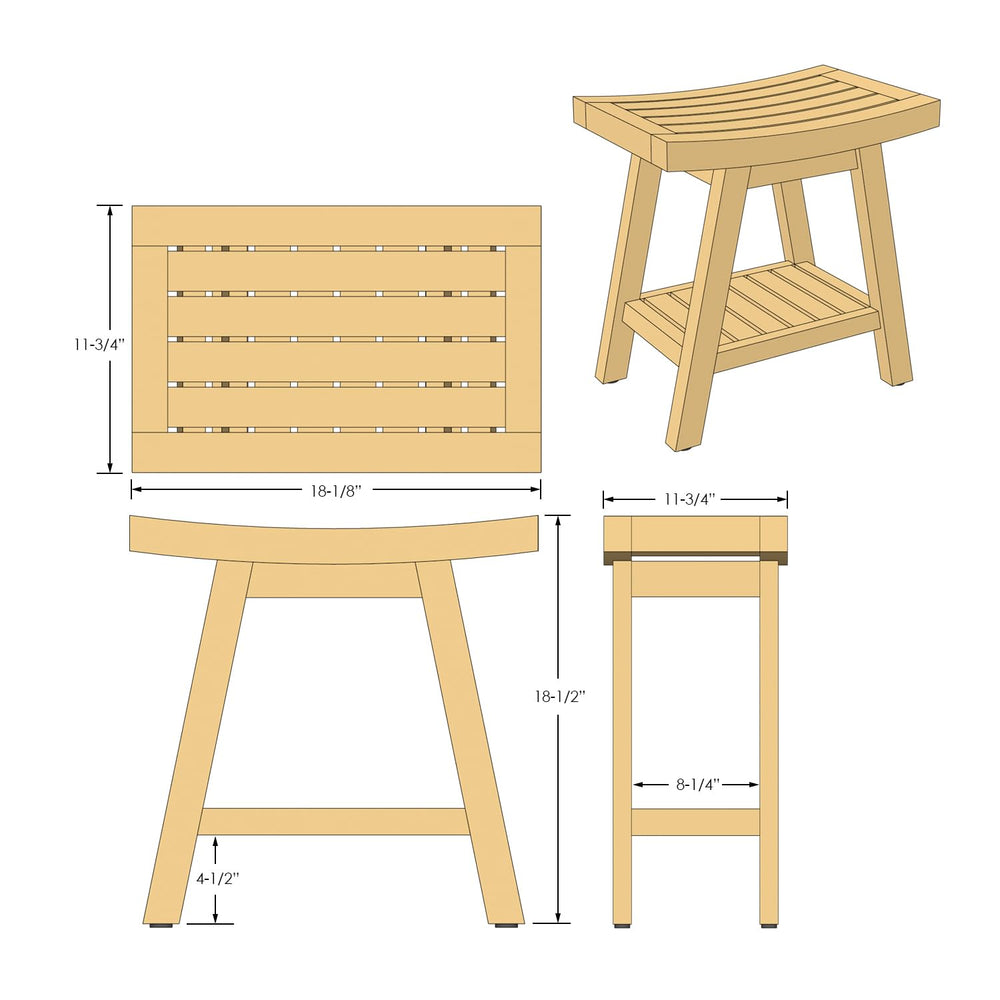 Asta Furniture stool next to person showing size and practical scale
