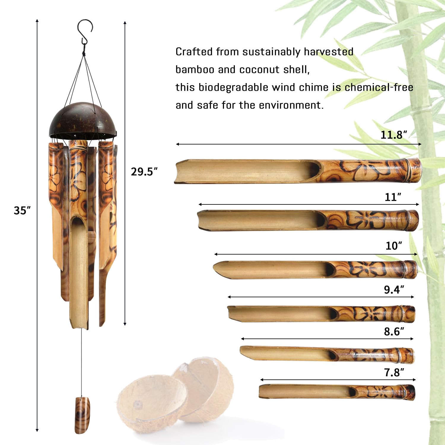 ASTARIN wood striker and bamboo tubes detail showing tuned resonant components