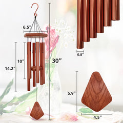 ASTARIN beech wood striker and windcatcher detail delivering richer resonance