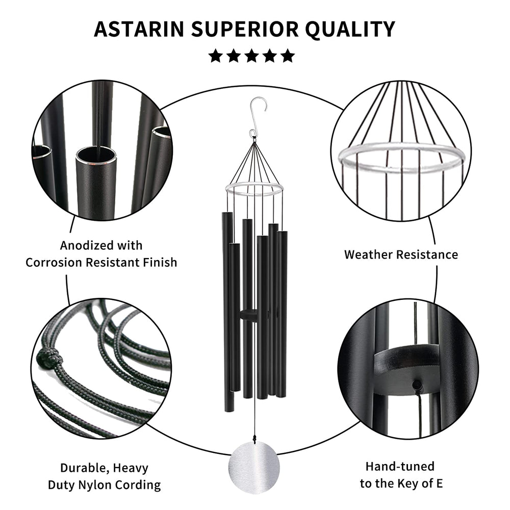 ASTARIN close-up of powder-coated aluminum tubes showing precise tuning and lasting tone benefit