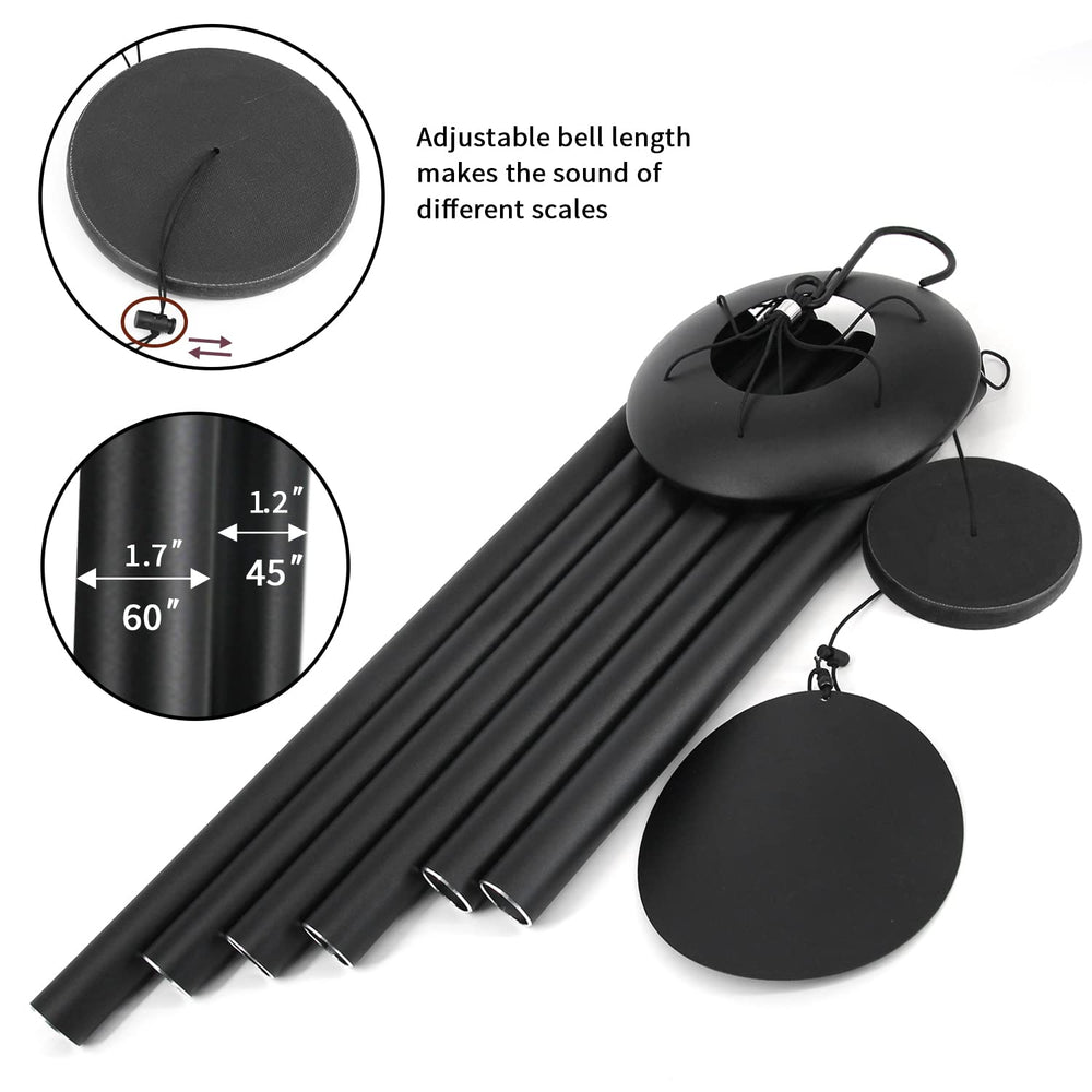 ASTARIN wind chimes hanging in garden showing outdoor placement and soothing ambiance benefit