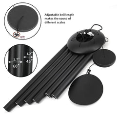 ASTARIN wind chimes hanging in garden showing outdoor placement and soothing ambiance benefit
