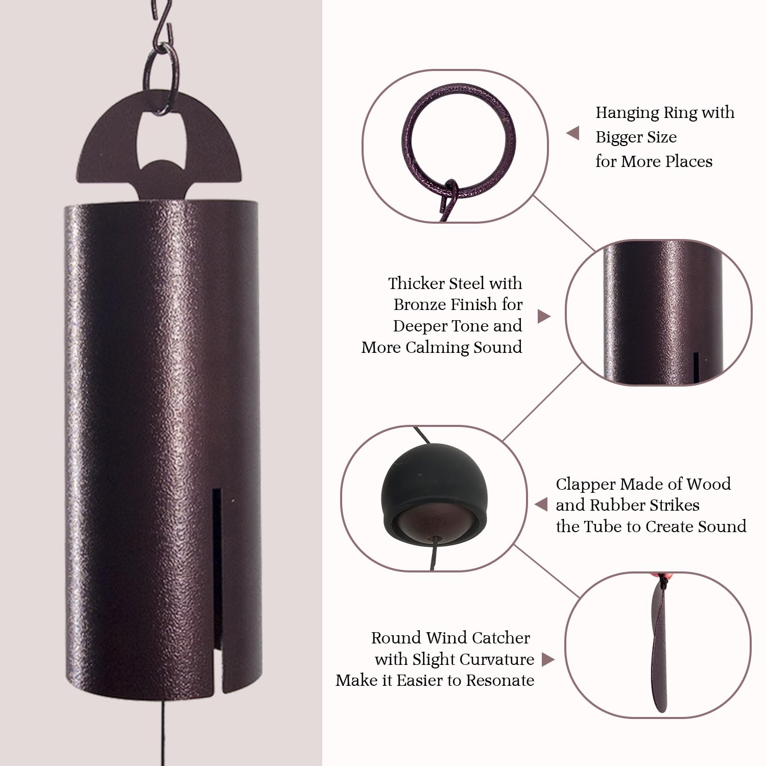 ASTARIN close-up of anodized aluminum tubes highlighting deep tone construction