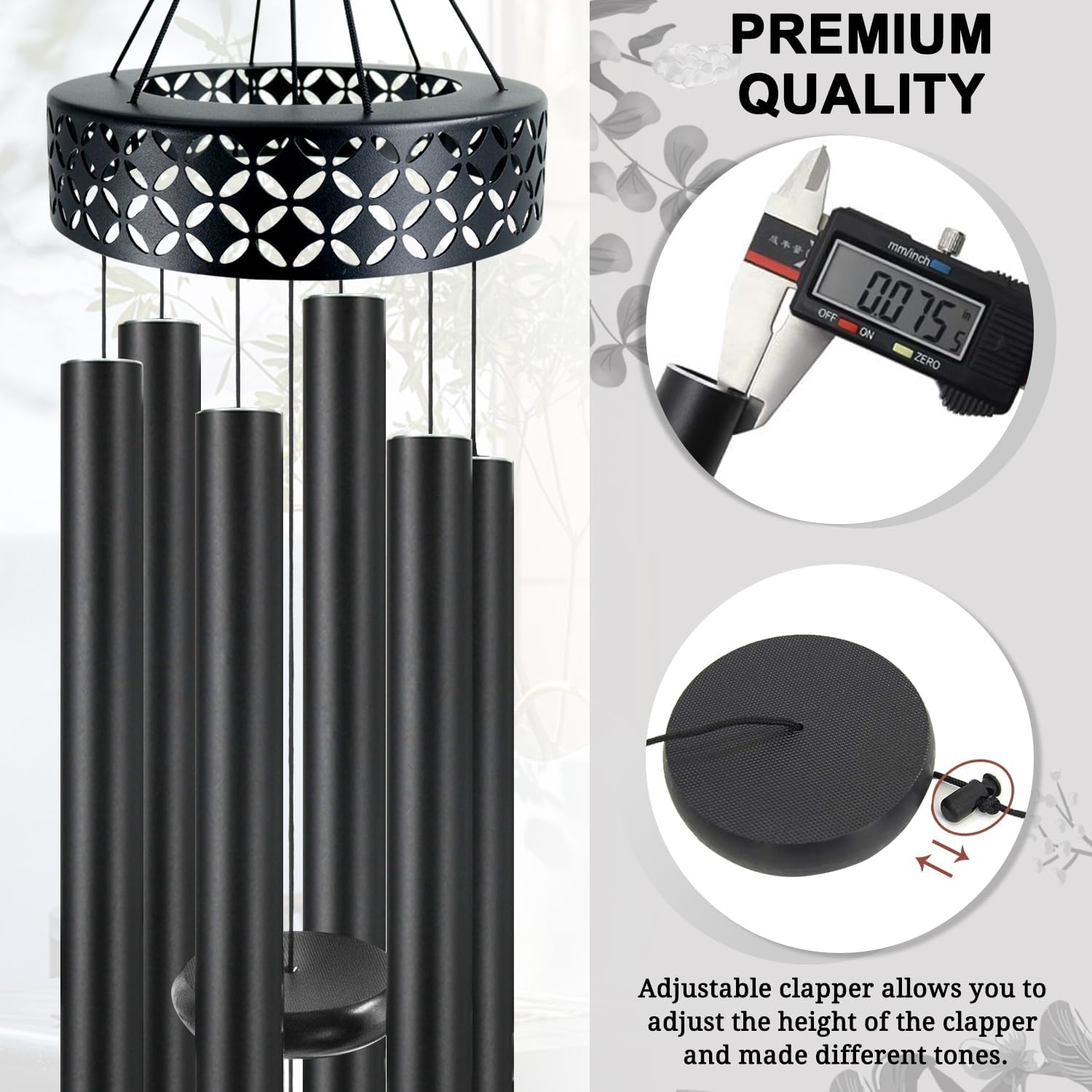 ASTARIN close-up of aluminum tubes and wooden striker showing quality and consistent sound