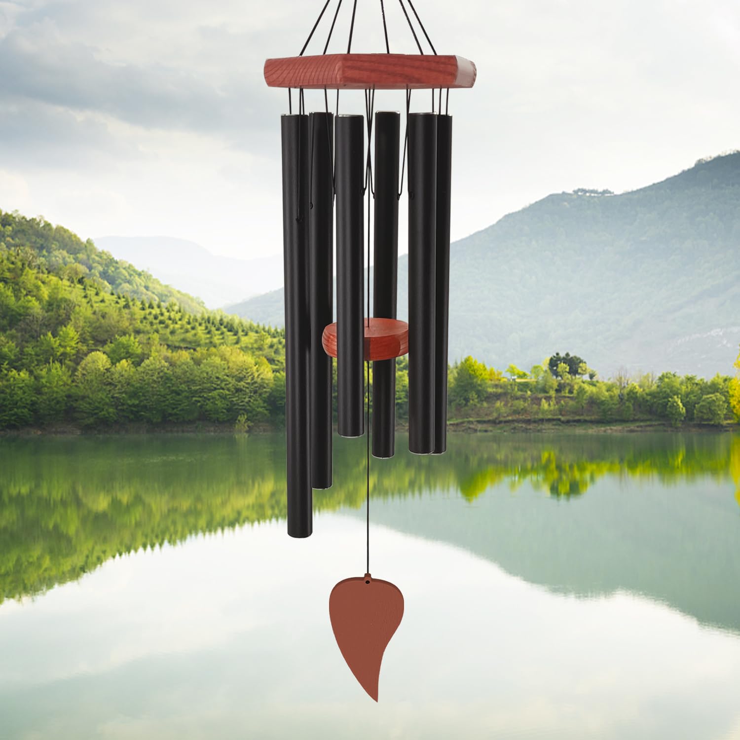 ASTARIN front view of wind chime showing elegant design and easy hang