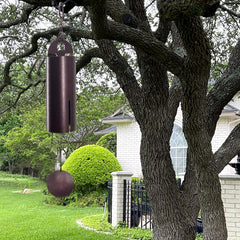 ASTARIN front view showing full 24 inch wind chime and welcoming appearance