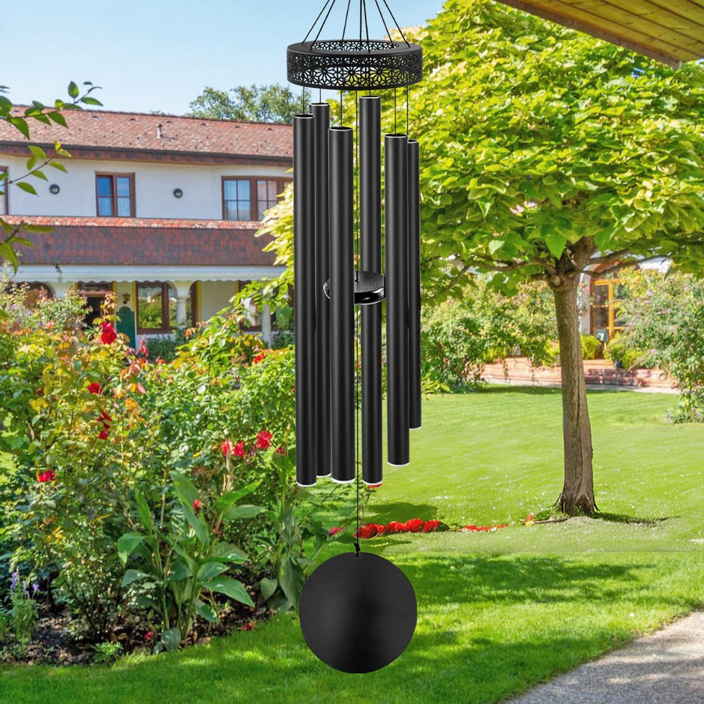 ASTARIN front view hanging chime showing elegant reflective finish and calming sound