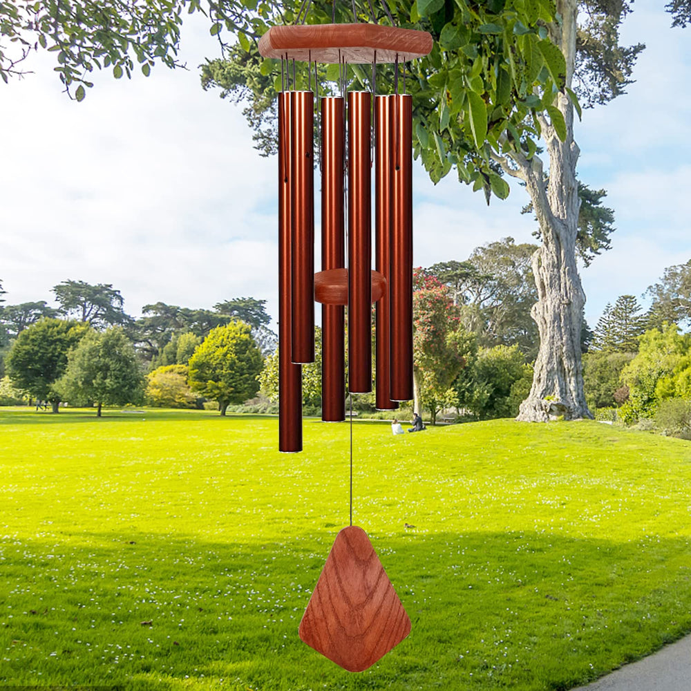 ASTARIN front view hanging wind chime showing graceful patio decor and calming sound