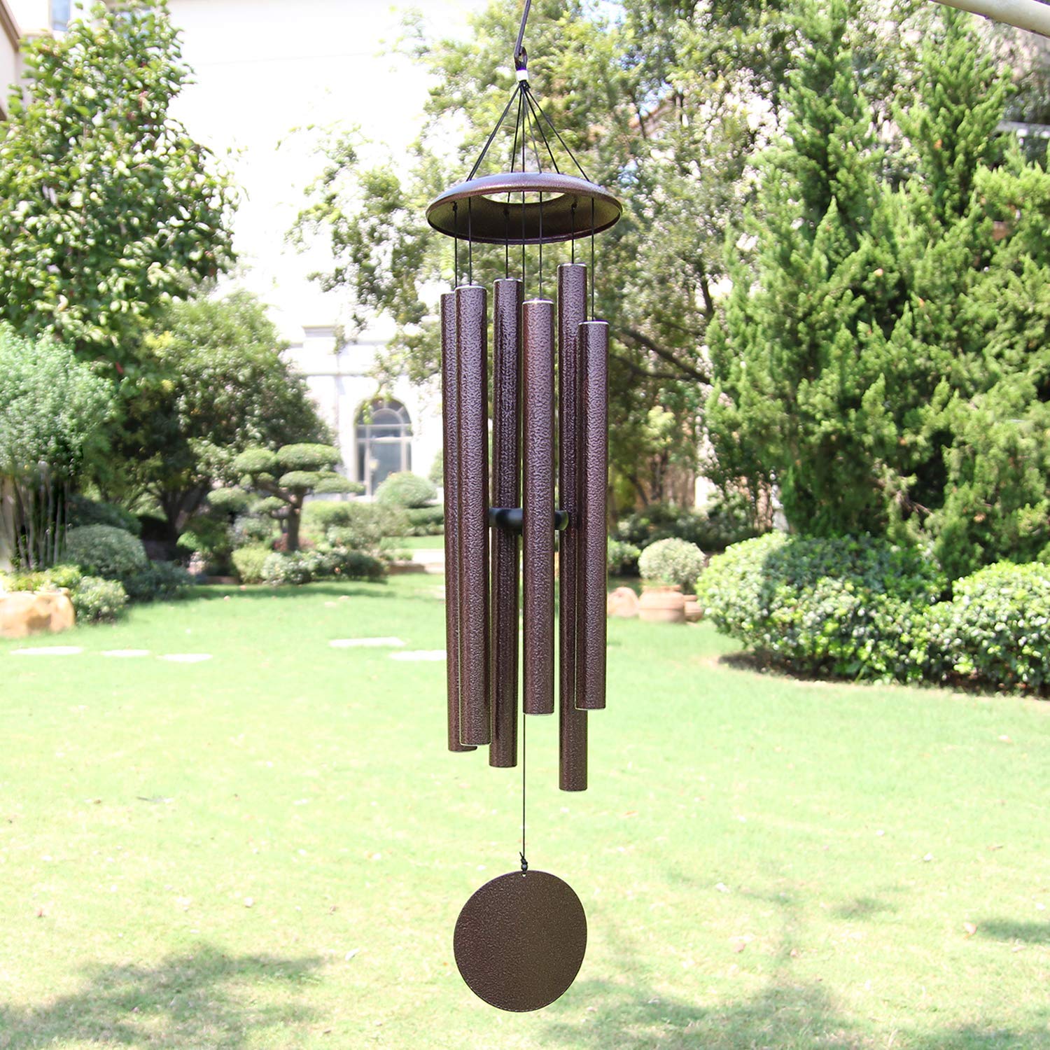 ASTARIN front view showing full 45-inch chime and elegant finish benefiting curb appeal