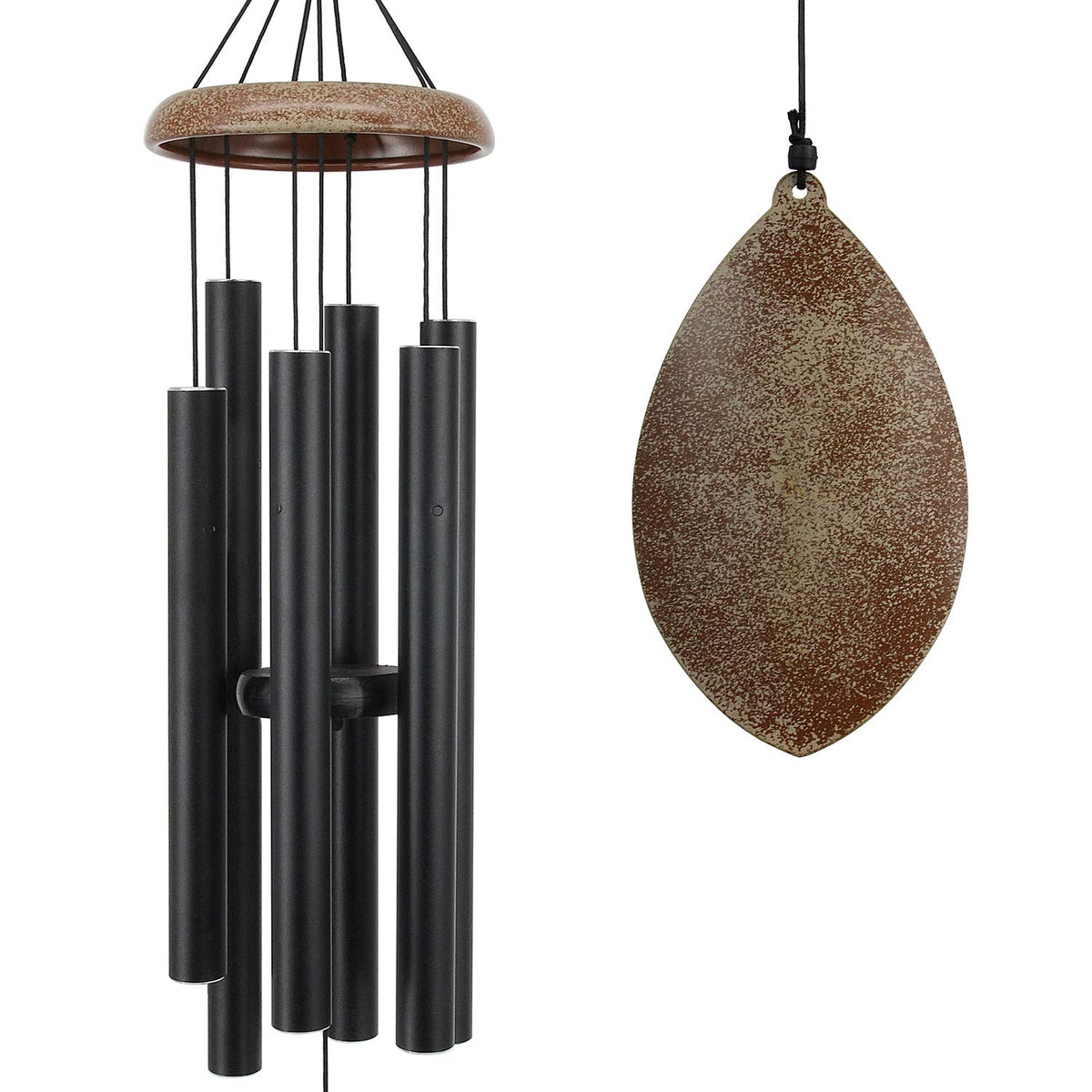 ASTARIN front view of 36-inch chime showing elegant design and garden ambiance