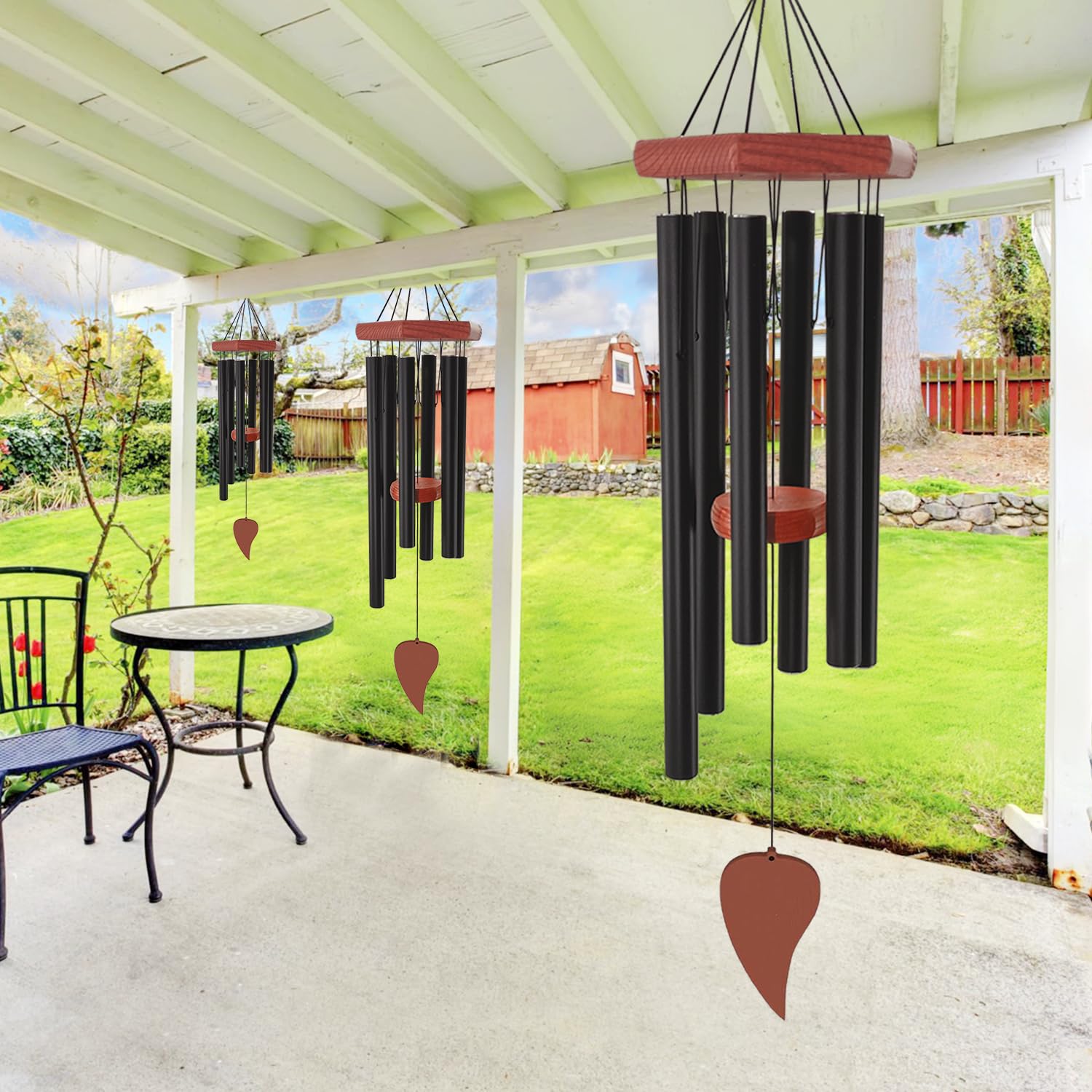 ASTARIN wind chime hung on a porch providing serene outdoor sound