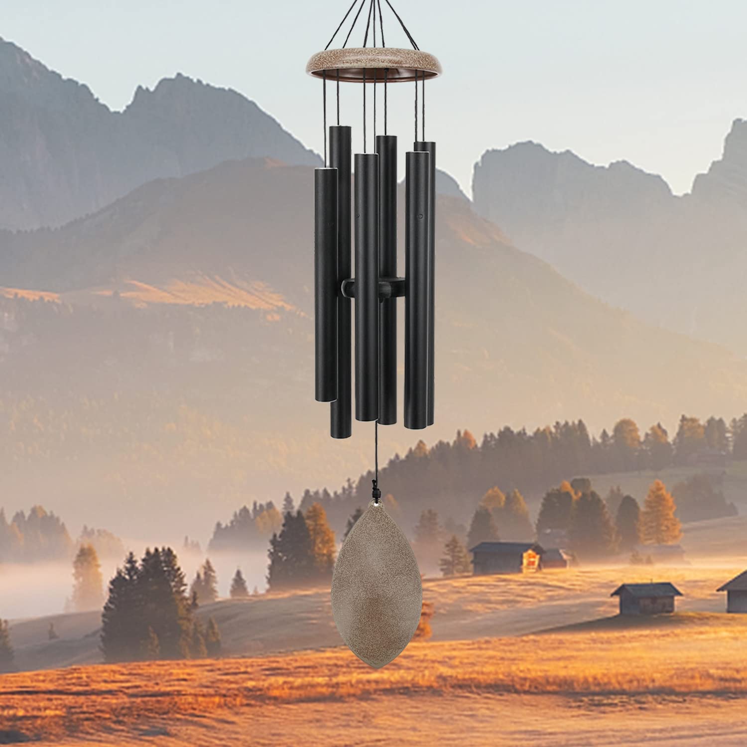 ASTARIN hanging in garden setting creating peaceful ambient sound outdoors