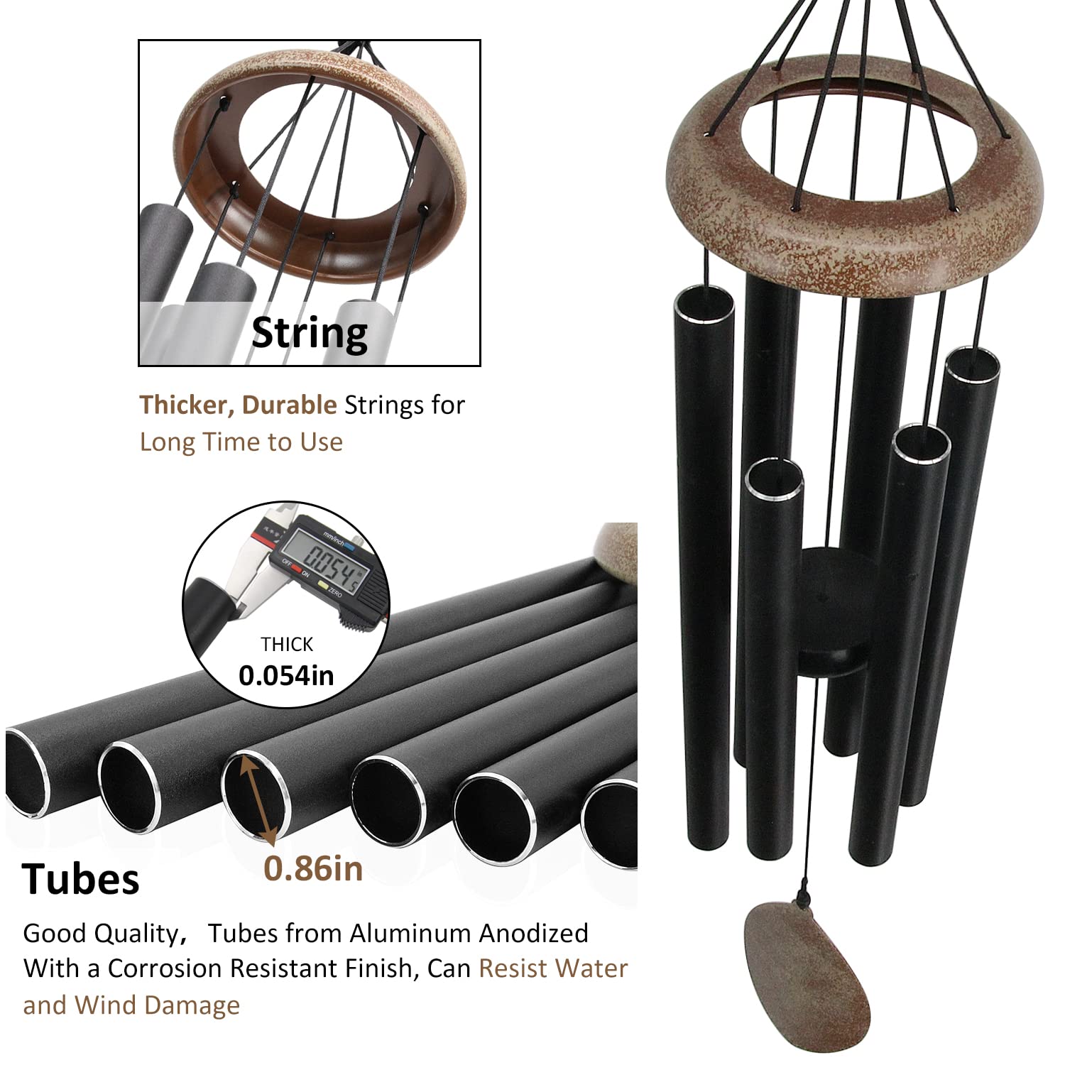 ASTARIN heavy-duty metal hook and nylon cord detail for secure outdoor hanging