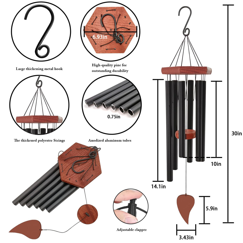 ASTARIN wind chime in garden creating peaceful atmosphere